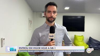 TEM Notícias 2ª Edição – Bauru/Marília | Entra em vigor a NR-1 que amplia responsabilidade das empresas sobre saúde mental | Globoplay